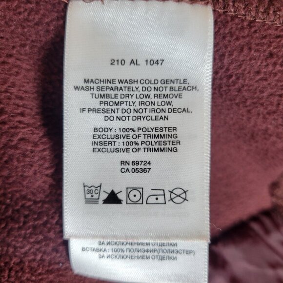 Columbia Sportwear Womens Size Large Full Zip Vest Stand Collar Pockets Maroon - Picture 8 of 8